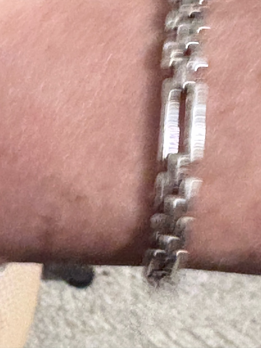 Silver Chain-Style Wearable Bracelet (Brand Unspecified)